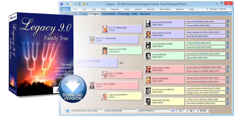Legacy family tree deluxe 8.0 - download version
